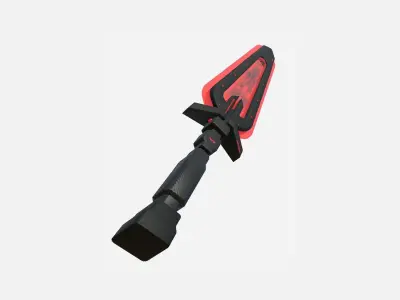 SciFi Sword B04 Black Red - Sci Fi Weapon Design Low-poly 3D model