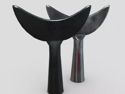 Arrowhead 5 pair of whale tails Low-poly 3D model