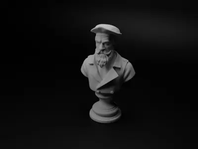 Portuguese Sailor Bust Chess 3D print model buy