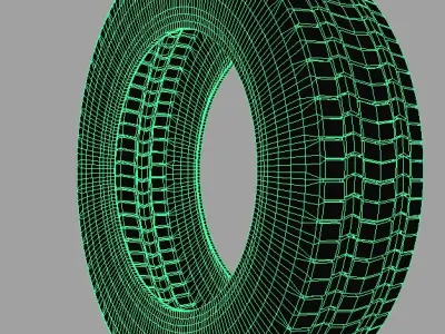 Truck Tire 3D model by Sergey