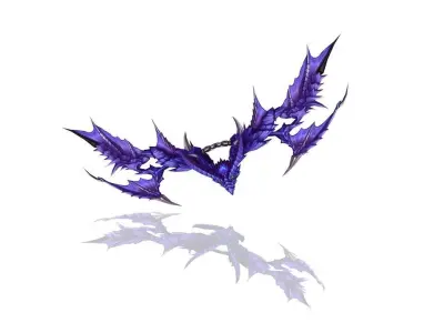 Dragon Scales Bow Low-poly 3D model