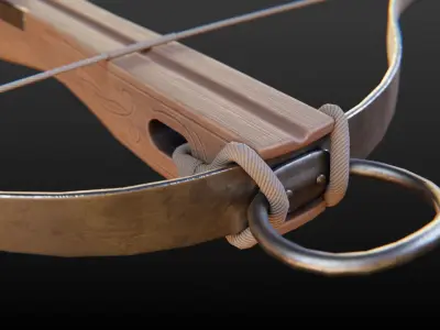 Medieval Crossbow 3D model buy