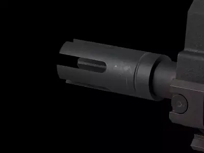 Threaded Muzzle Devices Pack 45 ACP Low-poly 3D model