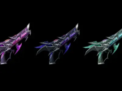 Succubus Gun Low-poly 3D model