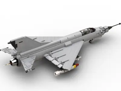 MocBricks3D - Lego MIG-21 Fishbed Jet Fighter Aircraft 3D print model