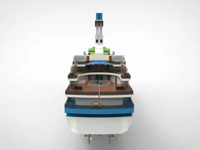 MV Astoria  cruise ship 3D model