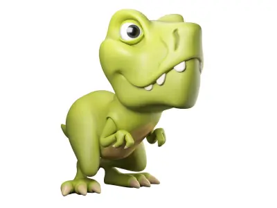 Cartoon Dinosaur T-rex 3D model