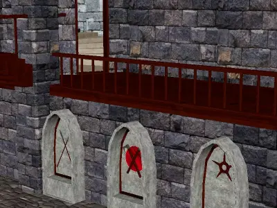 Medieval castle 3D model