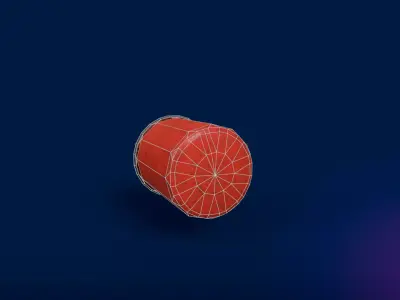 Used Oil Filter  Low-poly 3D model