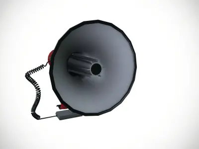 Portable Mega Phone Low-poly 3D model