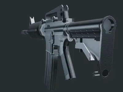 M4A1 game-ready 3D model