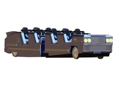 Rock n Rollercoaster ride vehicle Free 3D print model