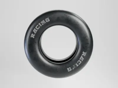 Drag race wheel - Free 3D model