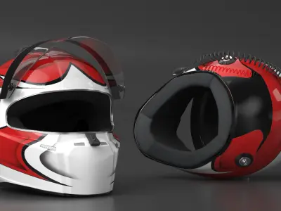  Aerodynamic Race Helmet with Communication Line 