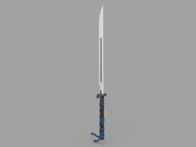 Sword Low-poly 3D model 72