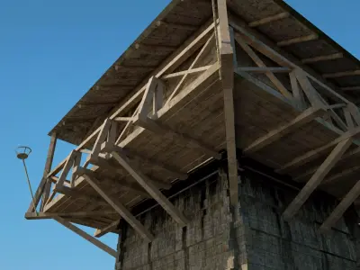Roman Watchtower Low-poly 3D model purchase