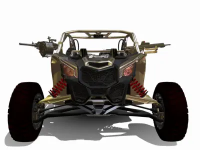 maverick x3 military 4x4 Low-poly 3D model
