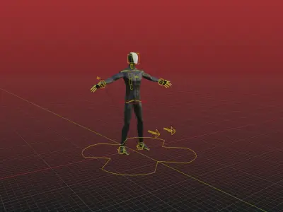 Alien guard skinny 3D model