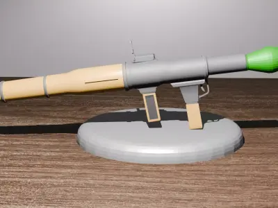 rocket launcher 3D model 7