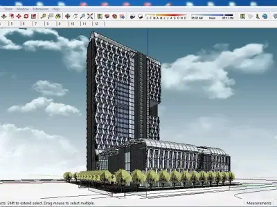 Sketchup Hotel G5 3D model