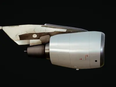 Airbus A320 Engine 3D model
