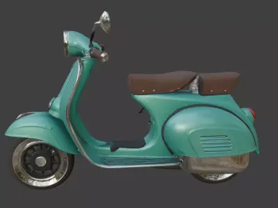 Scooter 3d model 3D model 6