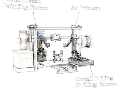 3D Printer Design 3D model