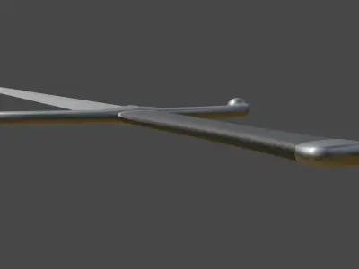 Medieval sword Free low-poly 3D model purchase