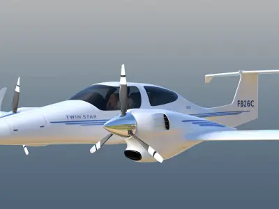 Diamond DA42 Twin Star 3D model
