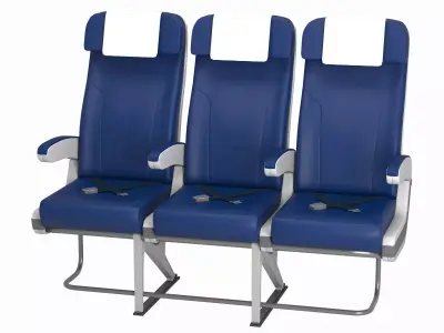 Airplane chair V3 3D model