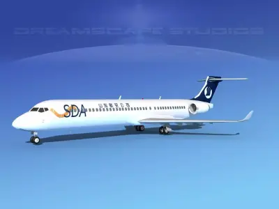Comac ARJ21-900 Shandong Airlines  3D model