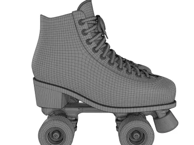 Adjustable Skate 3D model 2