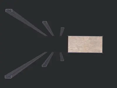 Metal Rack Low-poly 3D model purchase