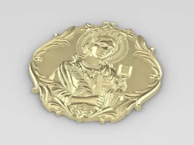  Virgen de Santa Barbara 3D print model