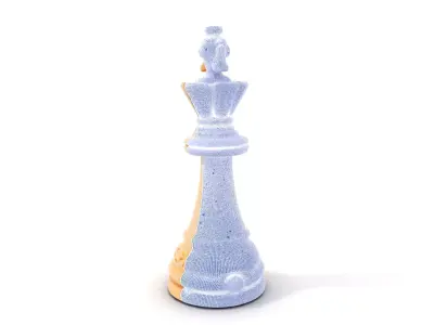 Ivory Chess King model pack Low-poly 3D model