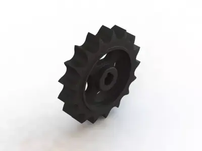 Roda para Corrente Cilindrica Cylindrical Chain Wheel 3D model