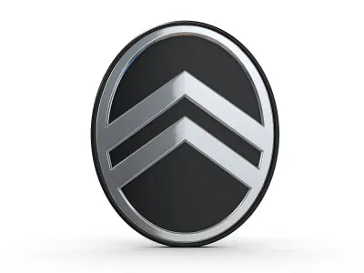 citroen new logo 3D model