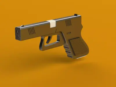 shotgun handgun Free 3D model