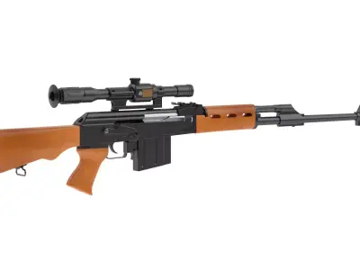 Zastava M76  3D model purchase
