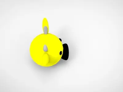 Head Cow Cartoon Cute Free low-poly 3D model