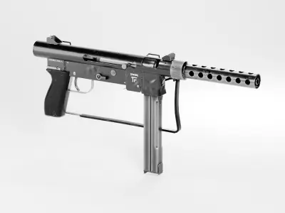 Smith  wesson M76 Rifle Low-poly 3D model
