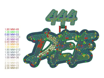 DEE Letter Pendent 3D print model