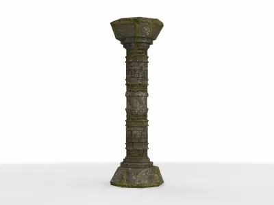 single column greek  3D model