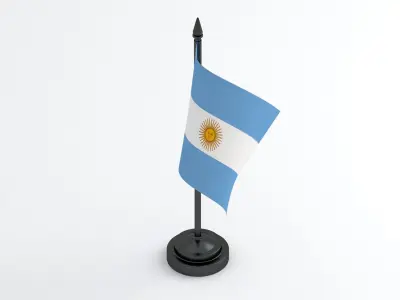 Table Flag Argentina 3D model