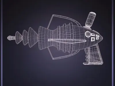 Concept Ice Gun Game Ready  3D model