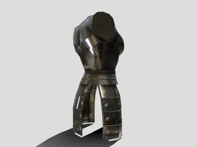 Medieval Fantasy Armour Low-poly 3D model