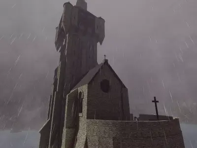 Medieval Castle 3D model 5