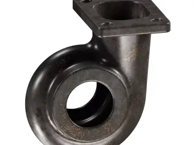 Rusty Turbine Housing 3D model
