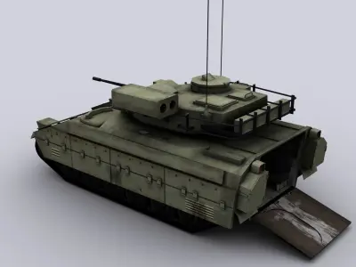 M2 Bradley Low-poly 3D model by sobul