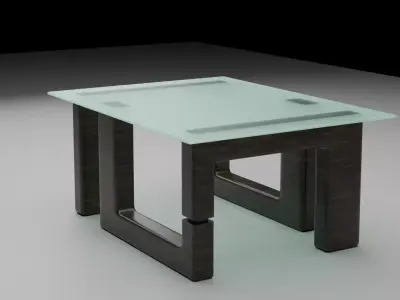 Low-Poly Modern Table - Optimized 3D Model Low-poly 3D model